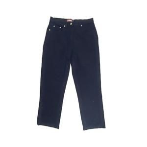 Denim Co Crop Straight leg Women's size 12 Navy Dark Blue Chino Pants